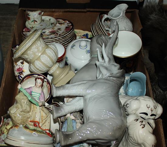 Qty mixed ceramics & figures